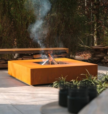 AHL CORTEN Wood Burning Fire Pit